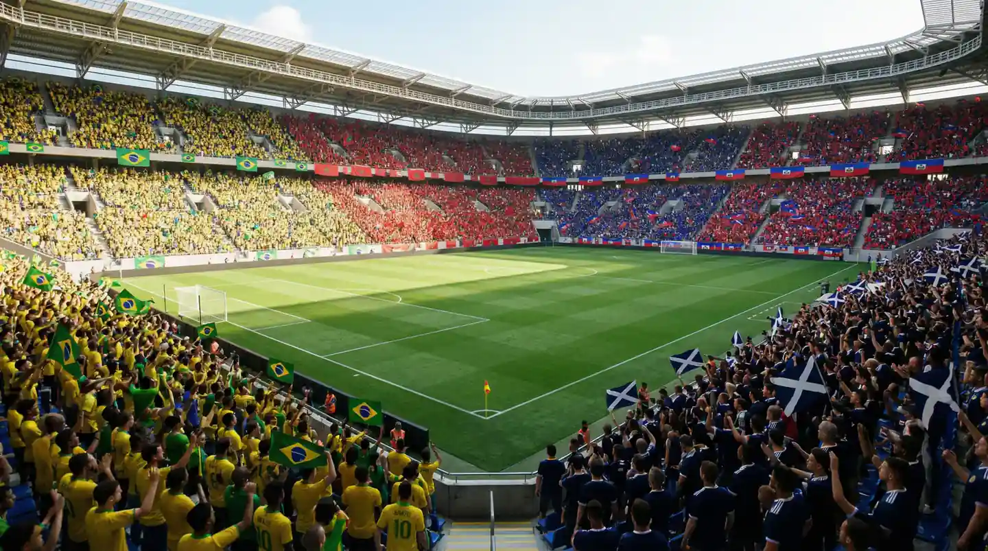 Skupina C Svetovno prvenstvo 2026 z Brazilijo, Marokom, Haitijem in Škotsko